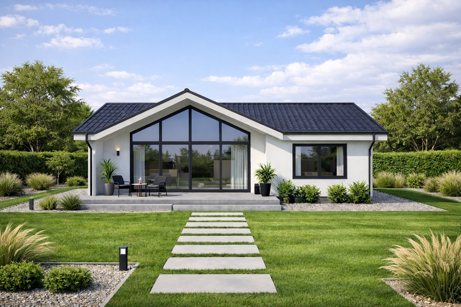 Homay Çelik Ev - Bahçe